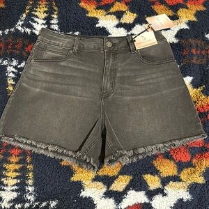 Black denim shorts brand new with tags